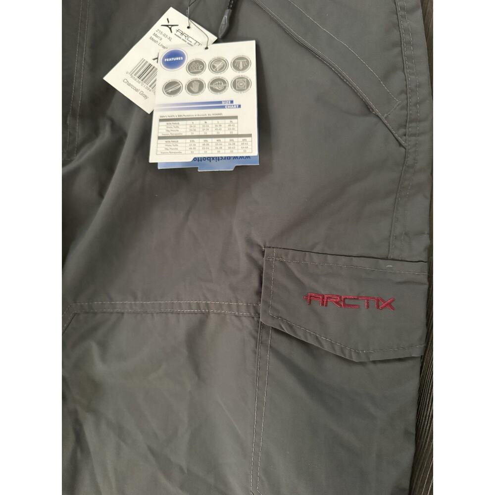 Arctix Mens Insulated Mesh Lined Water Resistant Snow Utility Pants Gray Size XL - Picture 7 of 16